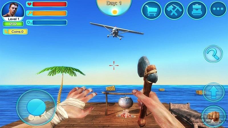 海洋生存3d无限金币版下载,海洋生存,生存游戏,模拟游戏,经营游戏